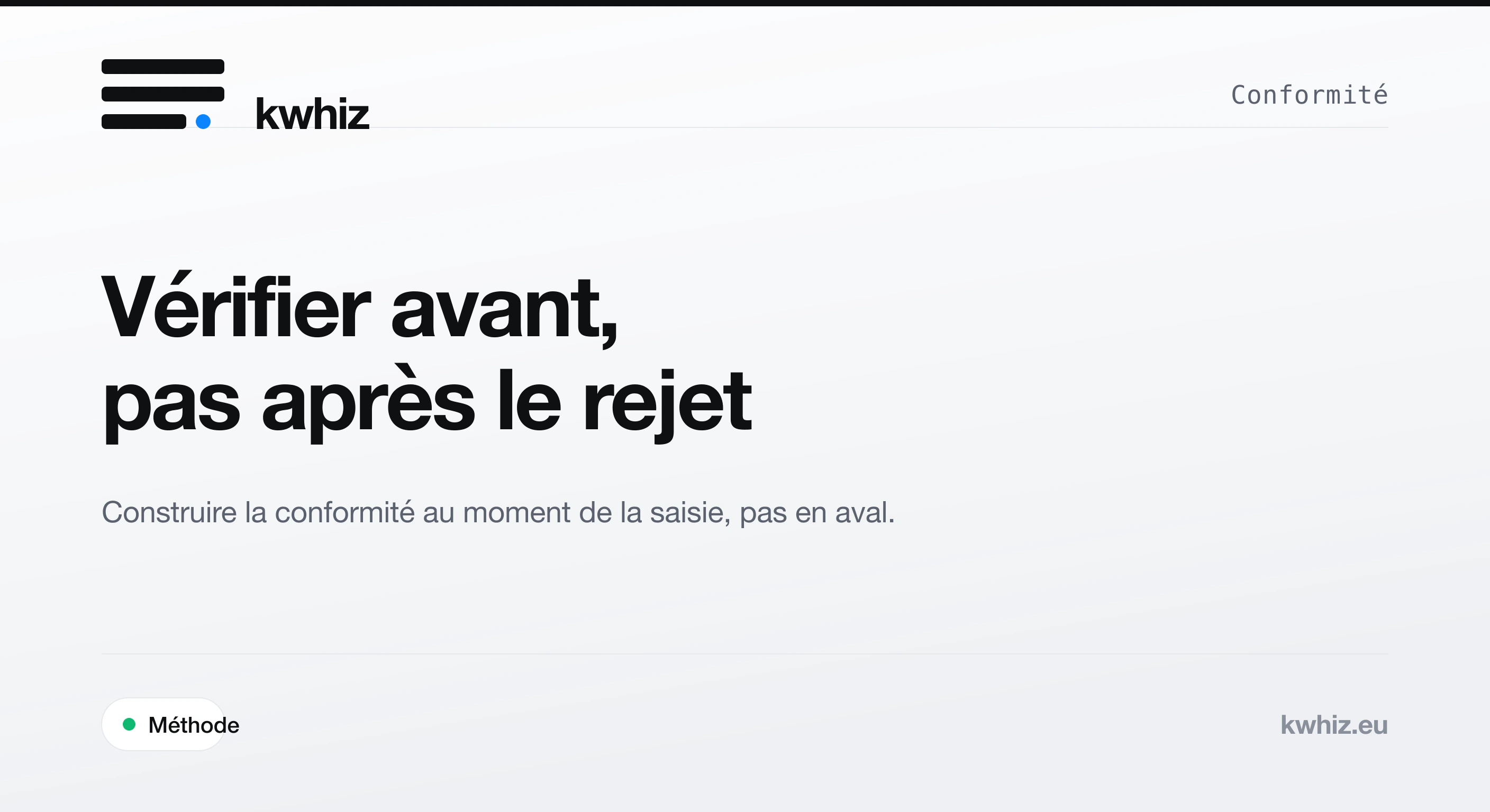 Couverture Kwhiz : construire la conformité d'un dossier CEE avant le dépôt plutôt qu'après le rejet.